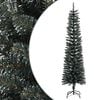 vidaXL kunstigt smalt juletr&aelig; med juletr&aelig;sfod 180 cm PVC gr&oslash;n