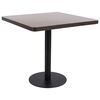 vidaXL bistrobord 80x80 cm MDF m&oslash;rkebrun