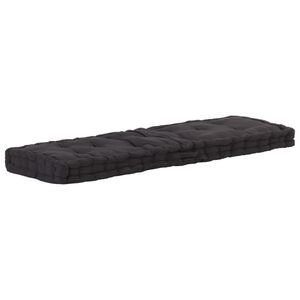 vidaXL hynde til pallesofa 120x40x7 cm sort