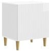 vidaXL Natskab Hvid h&oslash;jglans 43 x 34,5 x 50 cm Konstrueret tr&aelig;