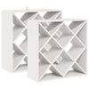 vidaXL Vinfad 2 stk. Hvid 62 x 25 x 62 cm Massiv fyrretr&aelig;