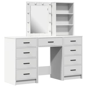 vidaXL Kl&aelig;deskab 3 stk. Hvid 40 x 41 x 135 cm Konstrueret tr&aelig;