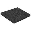 vidaXL Gummigranulat terrasseplade Sort 9 x 9 x 0,6 cm Gummi