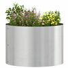 vidaXL Plante ring 5 pcs S&oslash;lv 30 x 30 x 20 cm Rustfrit st&aring;l