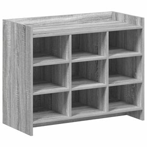 vidaXL Sko skab Gr&aring; Sonoma 85 x 39,5 x 70 cm Konstrueret tr&aelig;