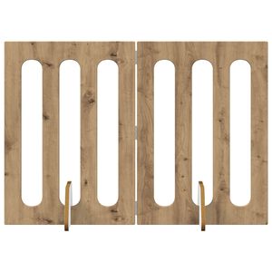 vidaXL Foldbar hundeg&aring;rd 2 pcs Artisan Eg 100,5 x 38 x 70 cm
