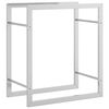 vidaXL br&aelig;ndestativ 50x28x56 cm rustfrit st&aring;l