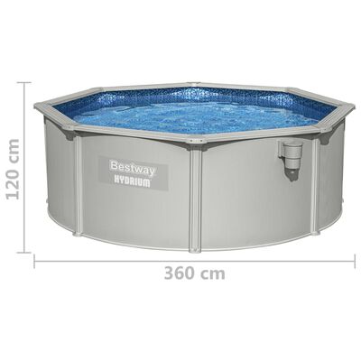 Bestway Hydrium fritstående pool 360x120 cm rund