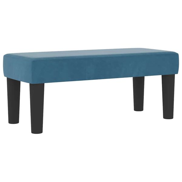 vidaXL Box spring seng med madras M&oslash;rkebl&aring; 80 x 200 cm Fl&oslash;jl