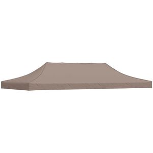 vidaXL tag til festtelt 6x3 m 270 g/m&sup2; gr&aring;brun