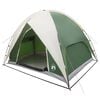 vidaXL Camping telt med regnslag vandafvisende Gr&oslash;n 245 x 245 x 149 cm