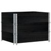 vidaXL plantekasse 80x60 cm massivt fyrretr&aelig; sort
