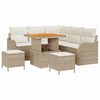 vidaXL Havesofa S&aelig;t 8 stk. 7-Antal s&aelig;der Beige og creme