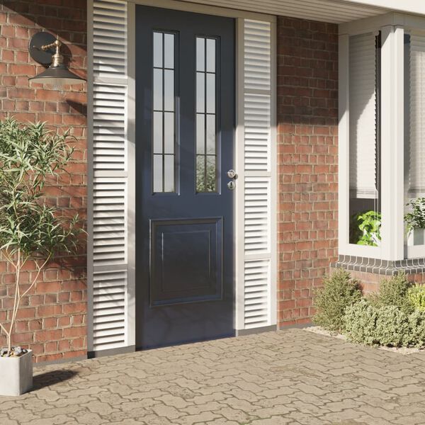 vidaXL vinduesfolie 90x500 cm stribet PVC matteret