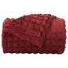vidaXL Kastet&aelig;pper 6 pcs Bordeaux R&oslash;d 200 x 150 cm Fleece
