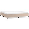 vidaXL sengeramme uden madras 200x200 cm kunstl&aelig;der cappuccinofarvet