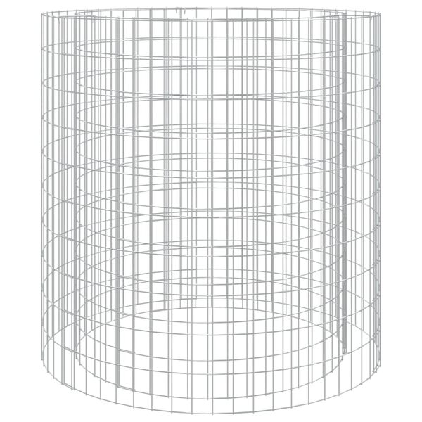 vidaXL gabion-bålkurv Ø 100 cm galvaniseret jern
