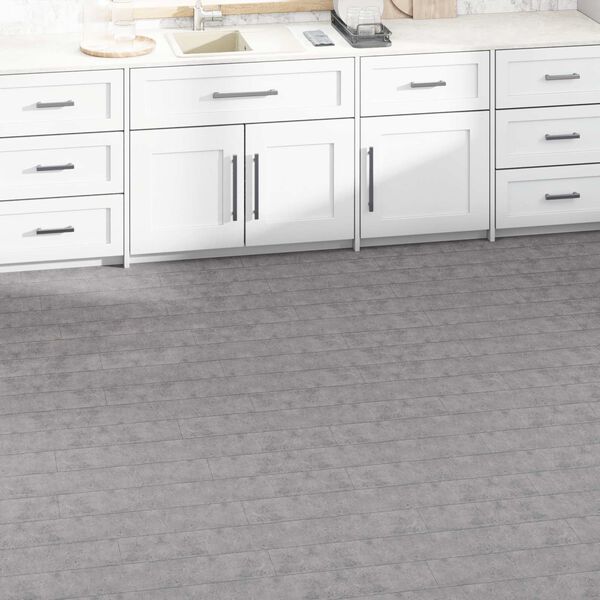 vidaXL Gulvplanker 36 pcs Cement Brun 5,02 m&sup2; PVC