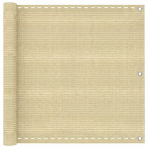 vidaXL Altan Sk&aelig;rm Beige 75 x 700 cm HDPE og Aluminium