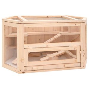 vidaXL hamsterbur 80x40x43 cm massivt fyrretr&aelig;