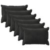 vidaXL Pudebetr&aelig;k 6 pcs HOUTEN Sort 50 x 75 cm Fl&oslash;jl