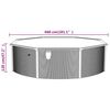 vidaXL swimmingpool med stålvæg 460x120 cm hvid