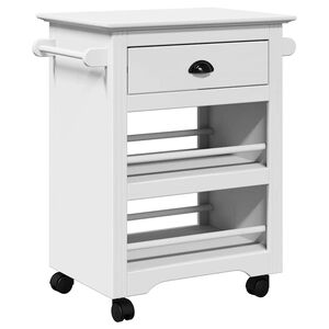 vidaXL k&oslash;kkenvogn BODO 67,5x45x80 cm hvid