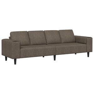 vidaXL Stue Sofa M&oslash;rkegr&aring; 250 x 77 x 76 cm
