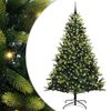 vidaXL Kunstig Hengende Juletr&aelig; 300 LEDs Gr&oslash;n 240 cm PVC og PE