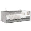 vidaXL daybed med skuffer uden madras 75x190 cm betongr&aring;