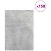 vidaXL Dekor Panels 150 pcs Beton Gr&aring; 21 x 30 x 0,27 cm