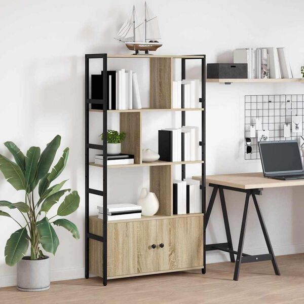 vidaXL Bogreol Sonoma eg 80 x 30 x 155,5 cm Konstrueret tr&aelig;