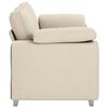 vidaXL Sofa Beige 180 x 77 x 82 cm Linned-blandet stof