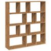 vidaXL bogskab 132x29x141,5 cm konstrueret tr&aelig; egetr&aelig;sfarve