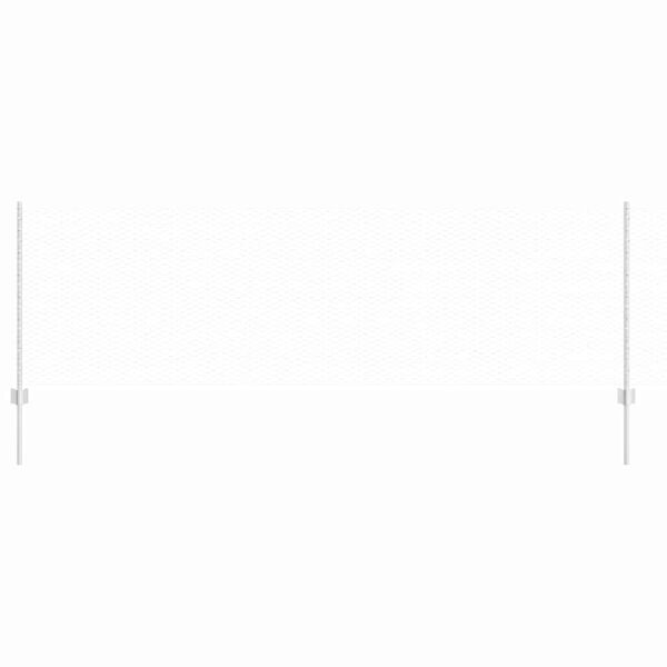 vidaXL Hegn med post S&oslash;lv 0,8 x 25 m St&aring;l