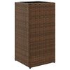 vidaXL plantekasse 30x30x60 cm polyrattan brun