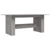 vidaXL spisebord 180x90x76 cm konstrueret tr&aelig; gr&aring; sonoma-eg