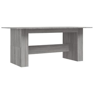 vidaXL spisebord 180x90x76 cm konstrueret tr&aelig; gr&aring; sonoma-eg
