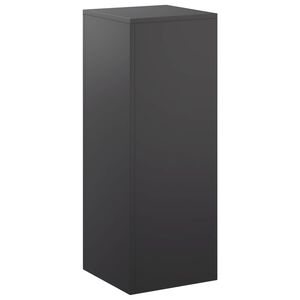 vidaXL Planteholder Sort 30 x 30 x 80 cm St&aring;l
