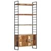 vidaXL bogreol i 4 niveauer 80x30x180 cm massivt genbrugstr&aelig;