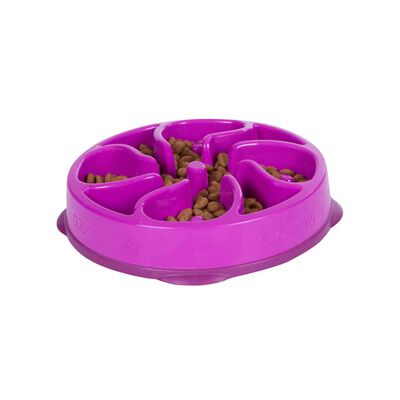 Outward Hound spis langsomt-skål til hunde Slo Bowl mini lilla