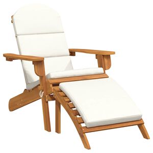 vidaXL Adirondack-havestol med fodst&oslash;tte massivt akacietr&aelig;