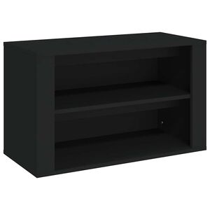 vidaXL skoreol 75x35x45 cm konstrueret tr&aelig; sort