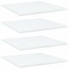 vidaXL boghylder 4 stk. 40x40x1,5 cm konstrueret tr&aelig; hvid