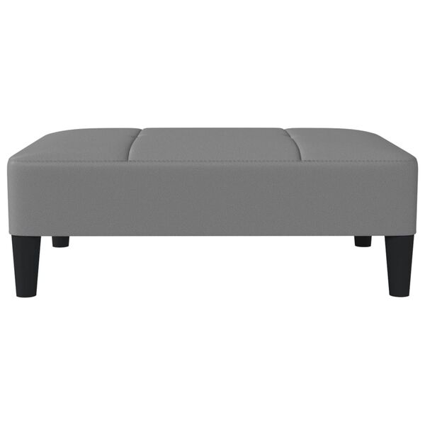 vidaXL fodskammel 78x56x32 cm kunstl&aelig;der gr&aring;