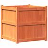 vidaXL plantekasse 70x70x70 cm massivt fyrretr&aelig; gyldenbrun