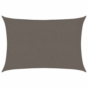 vidaXL solsejl 160 g/m&sup2; 2x2,5 m HDPE antracitgr&aring;