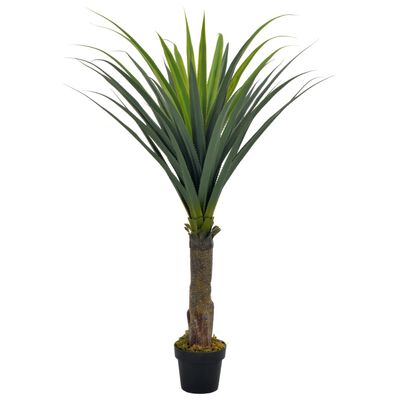 vidaXL kunstig plante yuccapalme med urtepotte grøn 145 cm