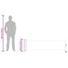 vidaXL sammenrullelig sidemarkise 60 x 300 cm sort