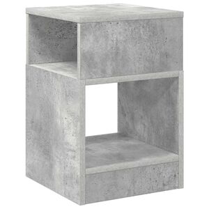 vidaXL Endebord Beton Gr&aring; 30,5 x 30 x 45 cm Konstrueret tr&aelig;